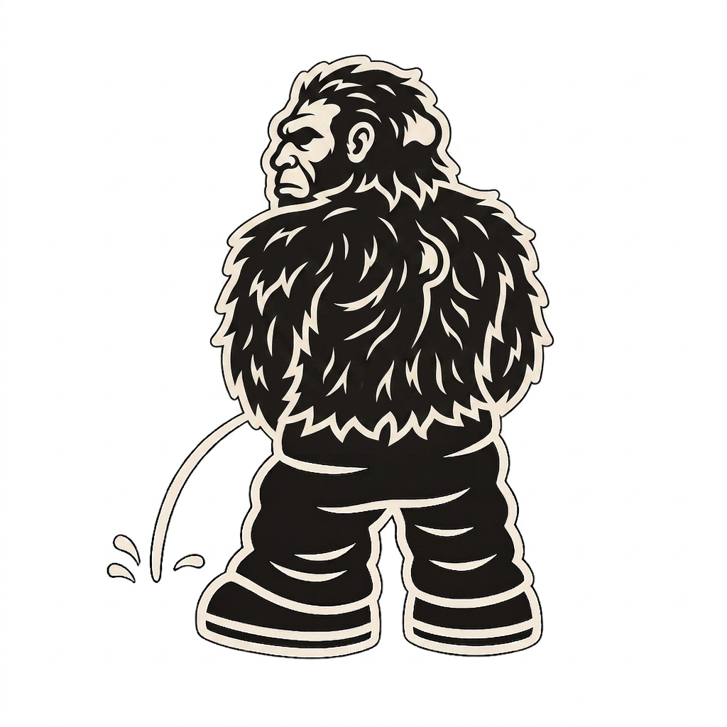 🦍a macho alpha with hairy chest😎