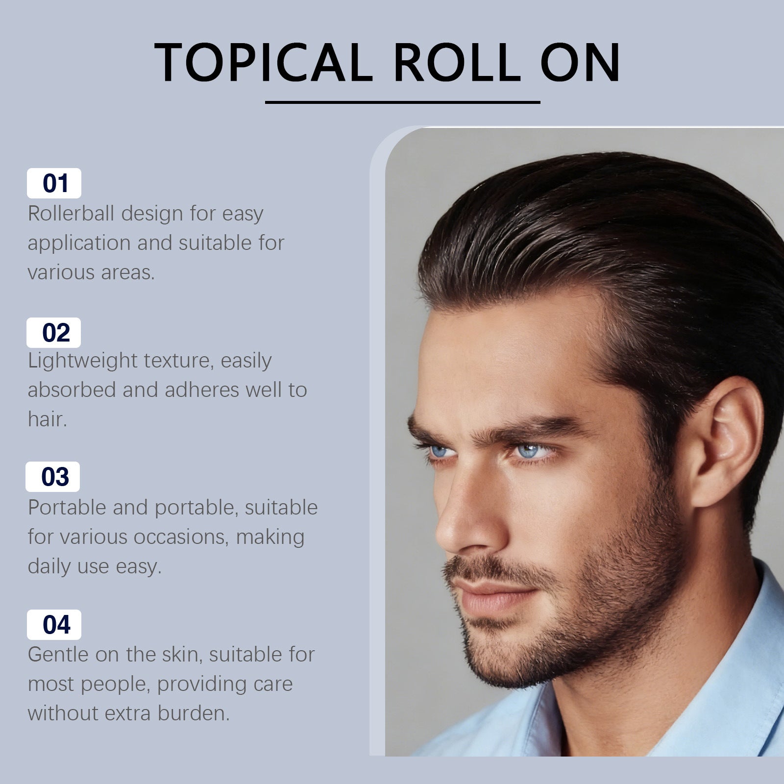 Mens Hair Care Roll-on