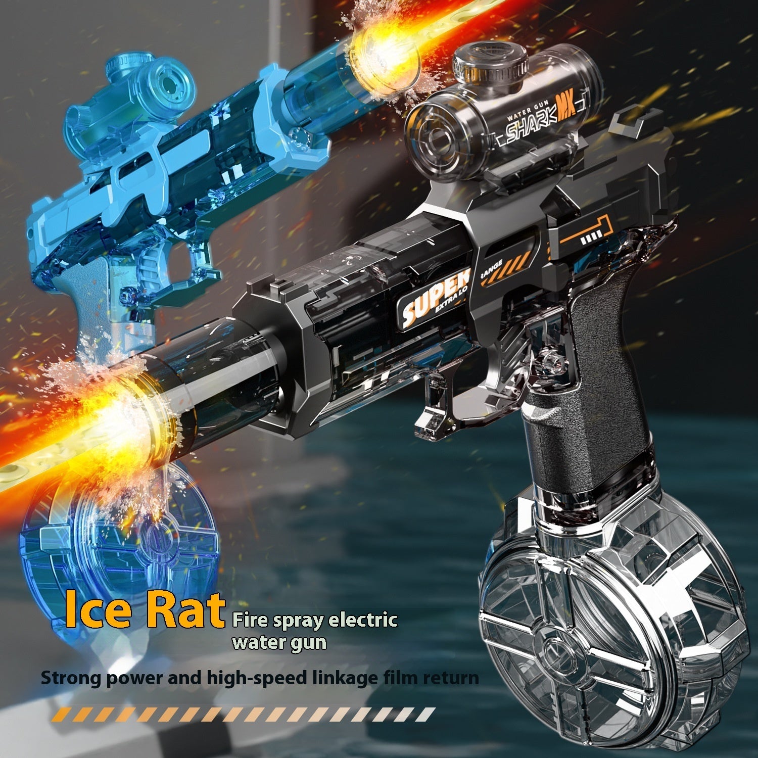 LED Lights Electric Water Guns