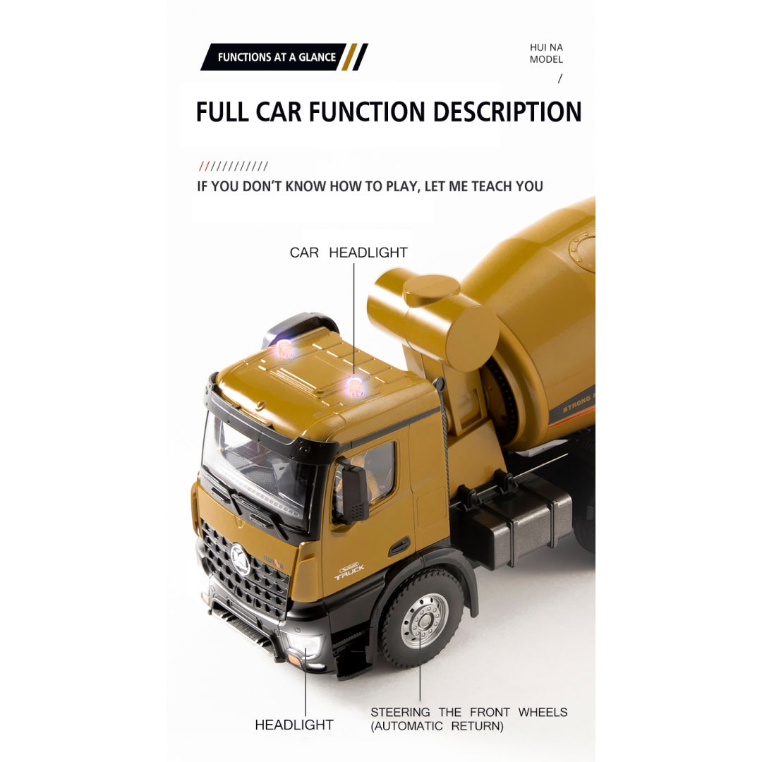 Huina 1574 1-14 Concrete Mixer Truck Toy