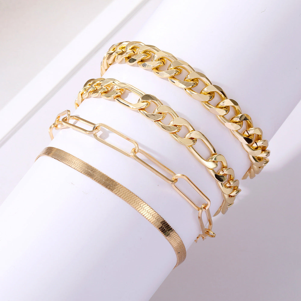 Vintage Metal Bracelet Set mens