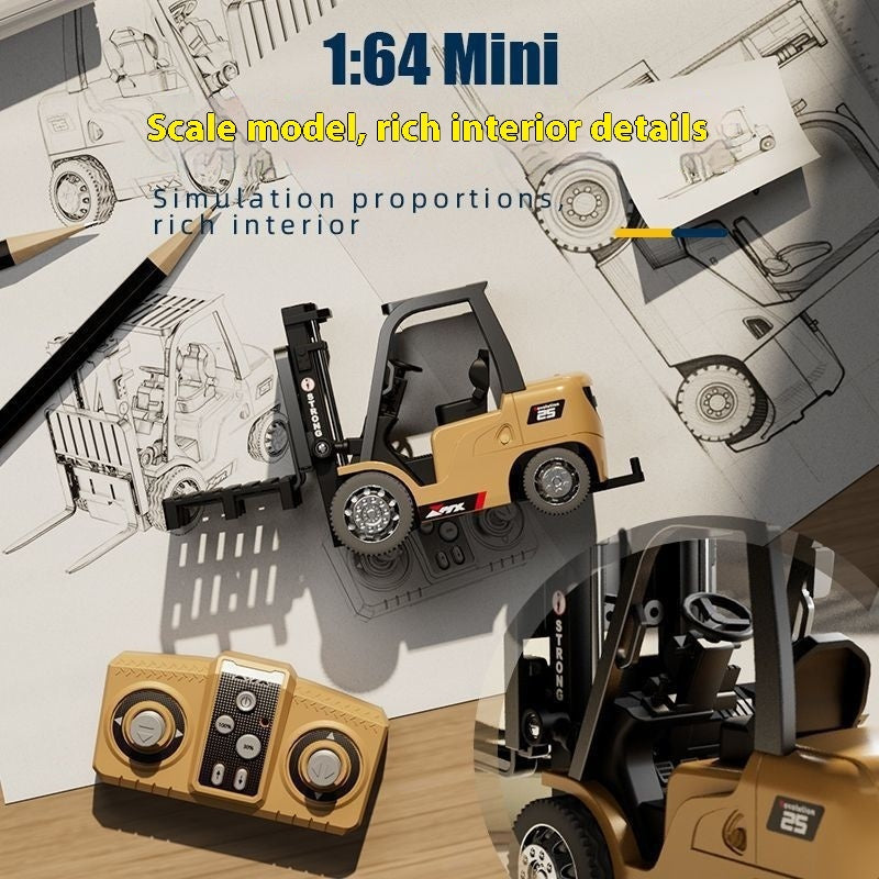 Bluetooth Mini Alloy Forklift Dual-mode Remote Control