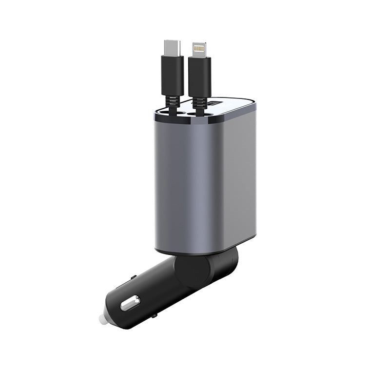 Metal Car Charger 100W Super Fast Charging Car Cigarette