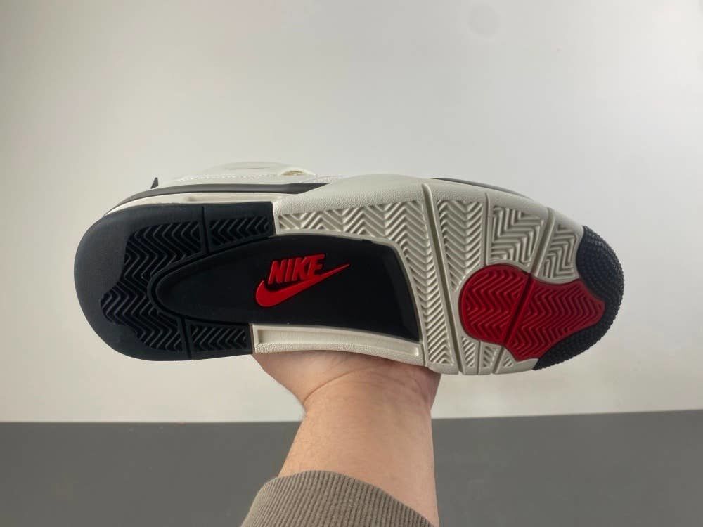 4 Retro 'Flight Club' sneakers in a white and black
