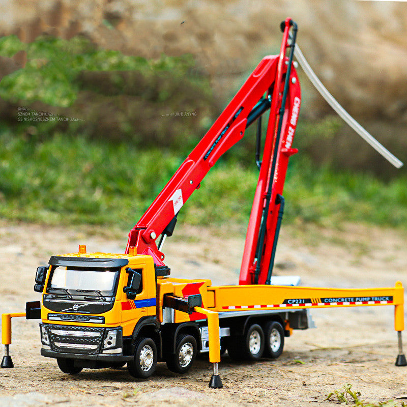 Cement Truck Toy Car Model Simulation Alloy Engineering