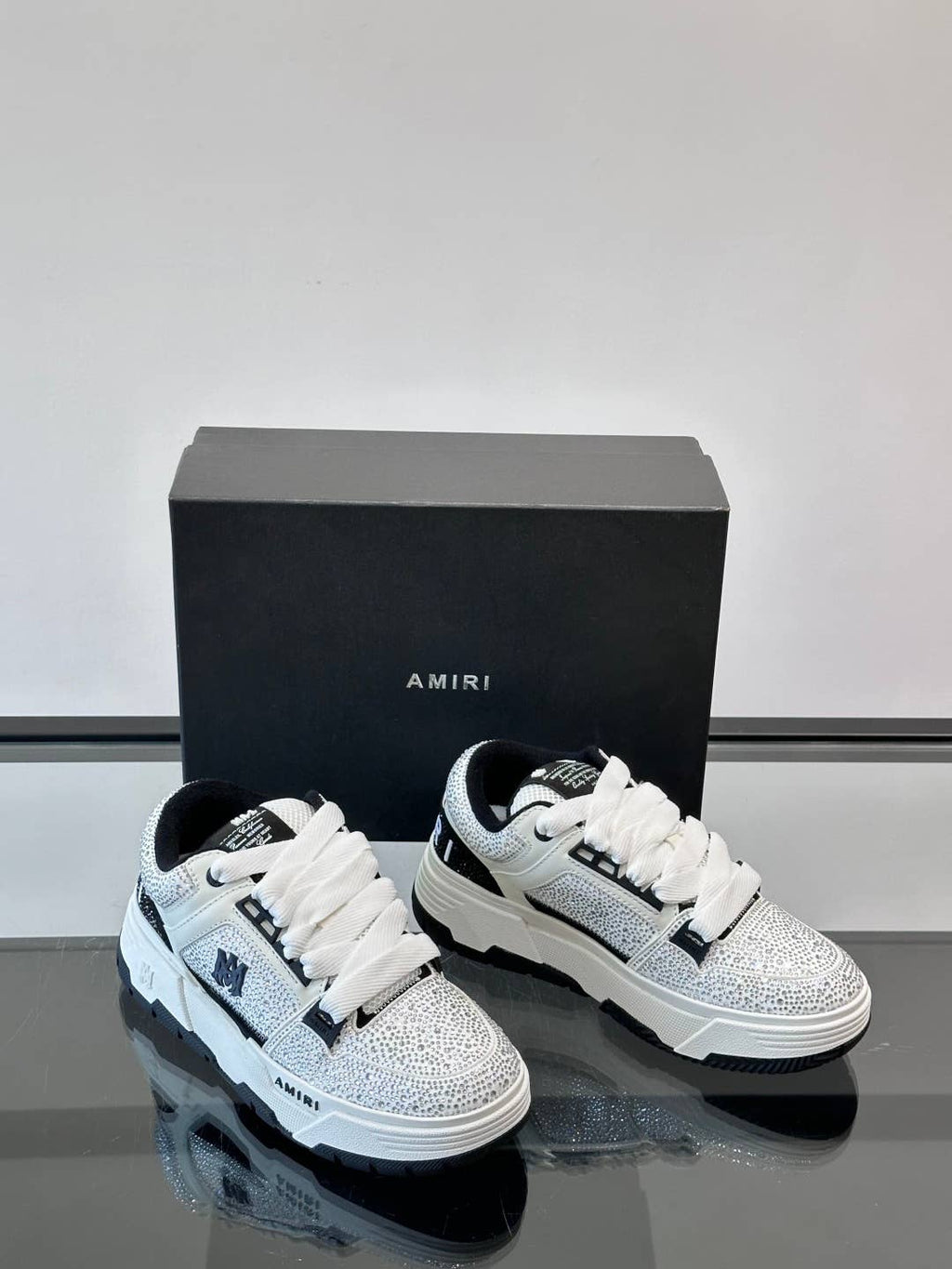 Black Crystal MA-1 Sneakers