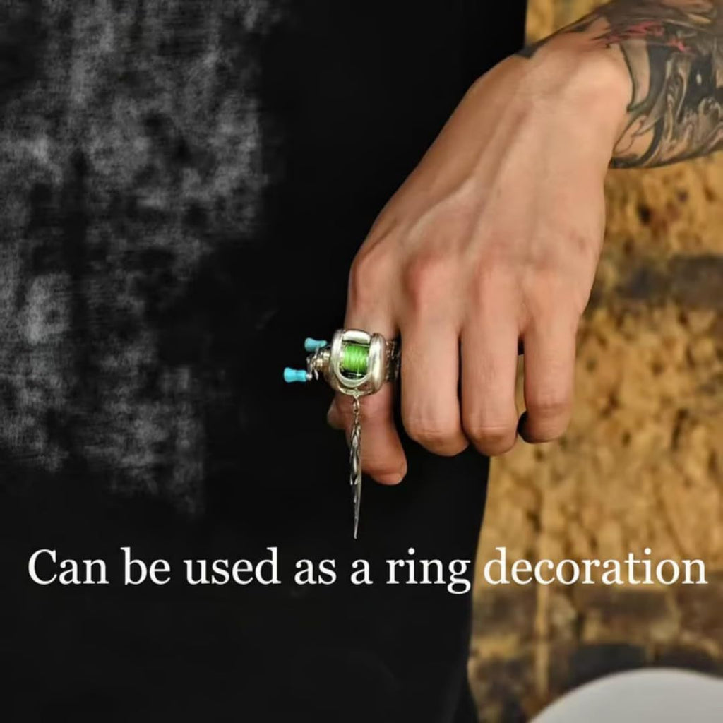 Luxury Fishing Reel Necklace Rotatable