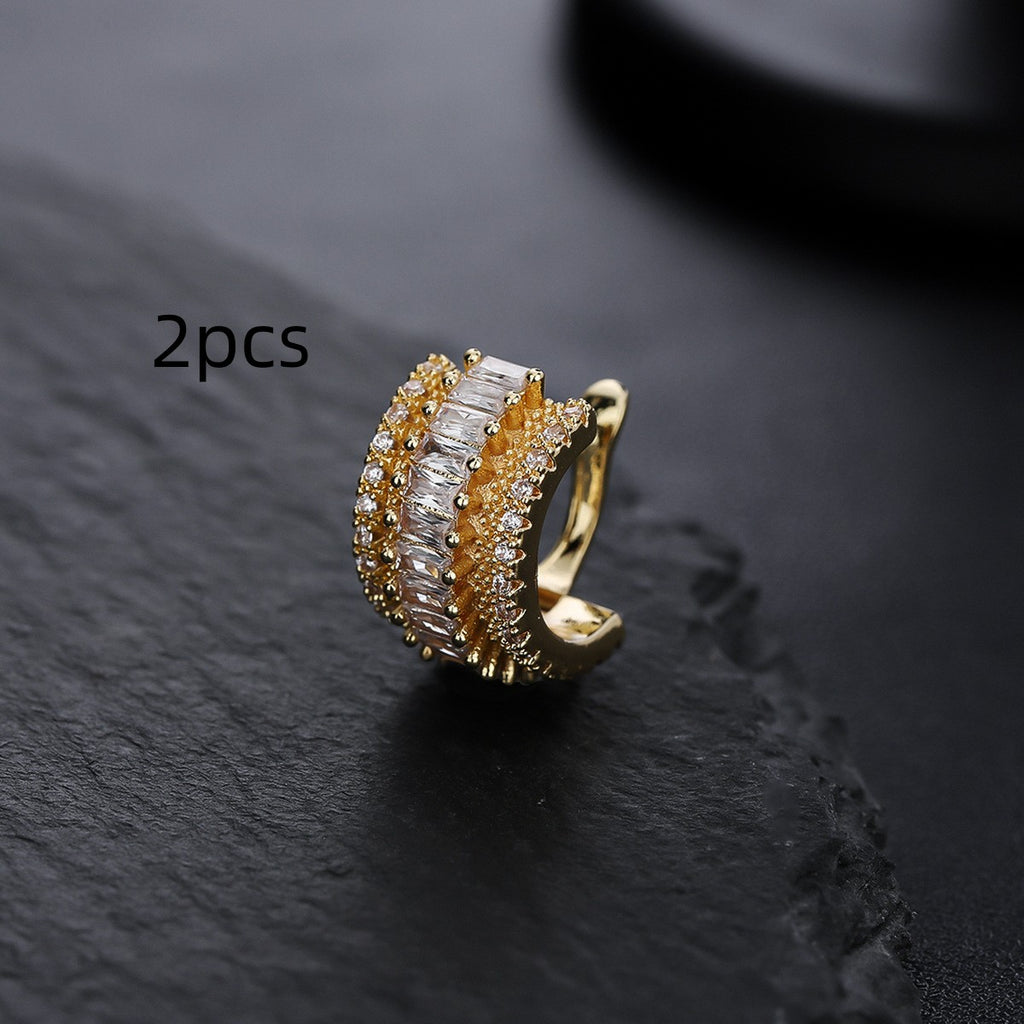 Mens High-end Versatile Star-motif Ear Clips