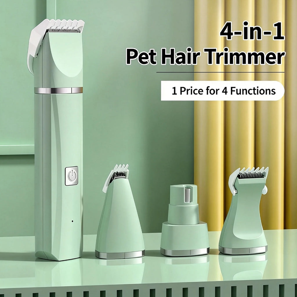 4-in-1 Pet Grooming Kit For Small Dogs Cats, Professional