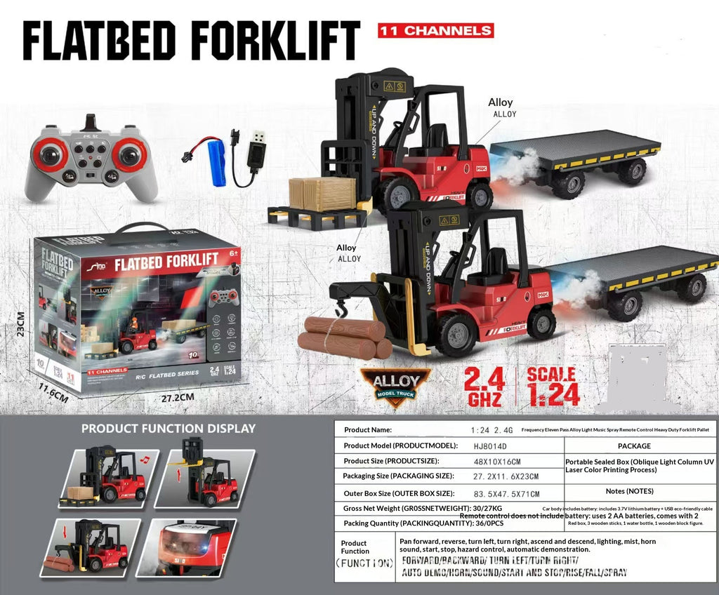 Flat Truck Transport Trailer Excavator