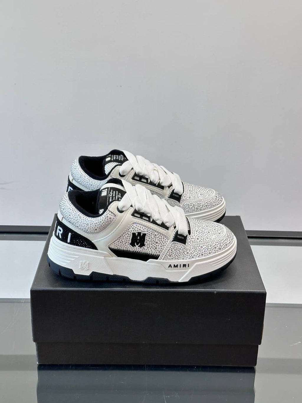 Black Crystal MA-1 Sneakers