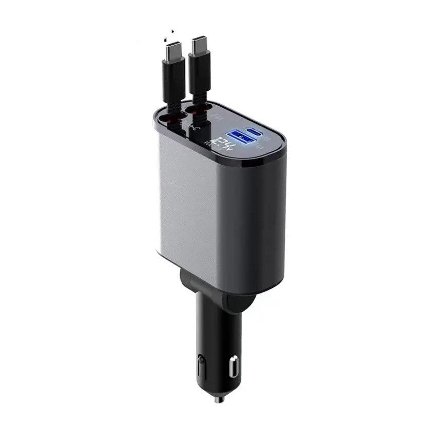 Metal Car Charger 100W Super Fast Charging Car Cigarette