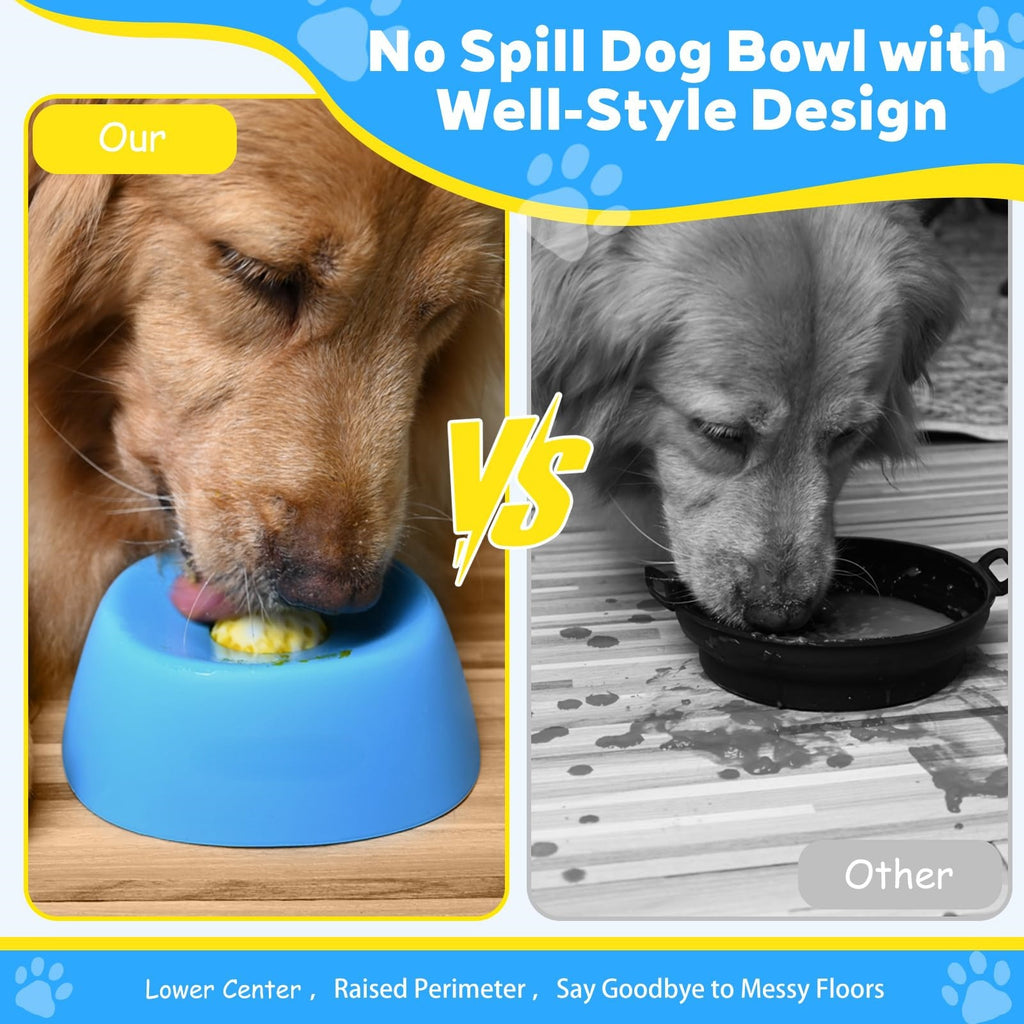 Pet Slow Feeder Non-Slip Spherical Dog Licking Bowl Anti-Choking