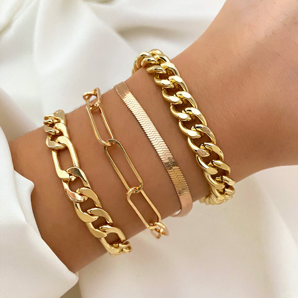 Vintage Metal Bracelet Set mens