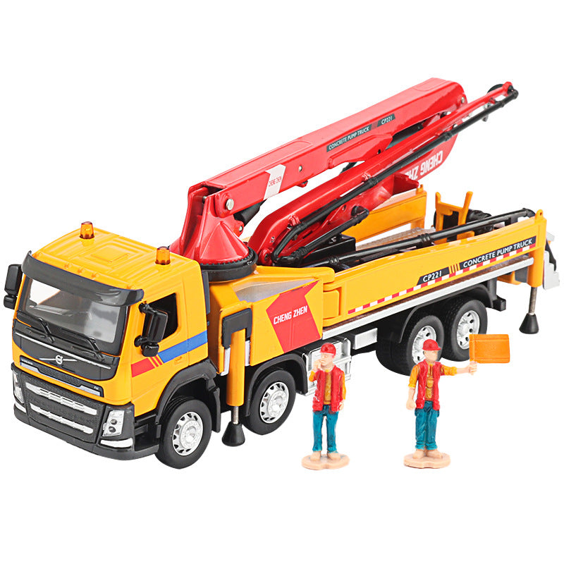 Cement Truck Toy Car Model Simulation Alloy Engineering