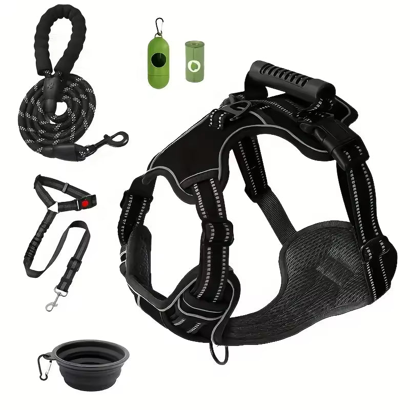 Tactical Service Dog Harness Strap Set,