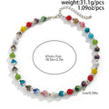 Mens Colored Diamond-Bead Necklace With Diamonds