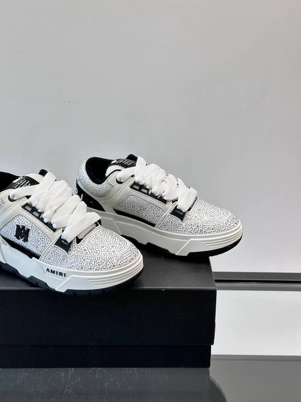 Black Crystal MA-1 Sneakers