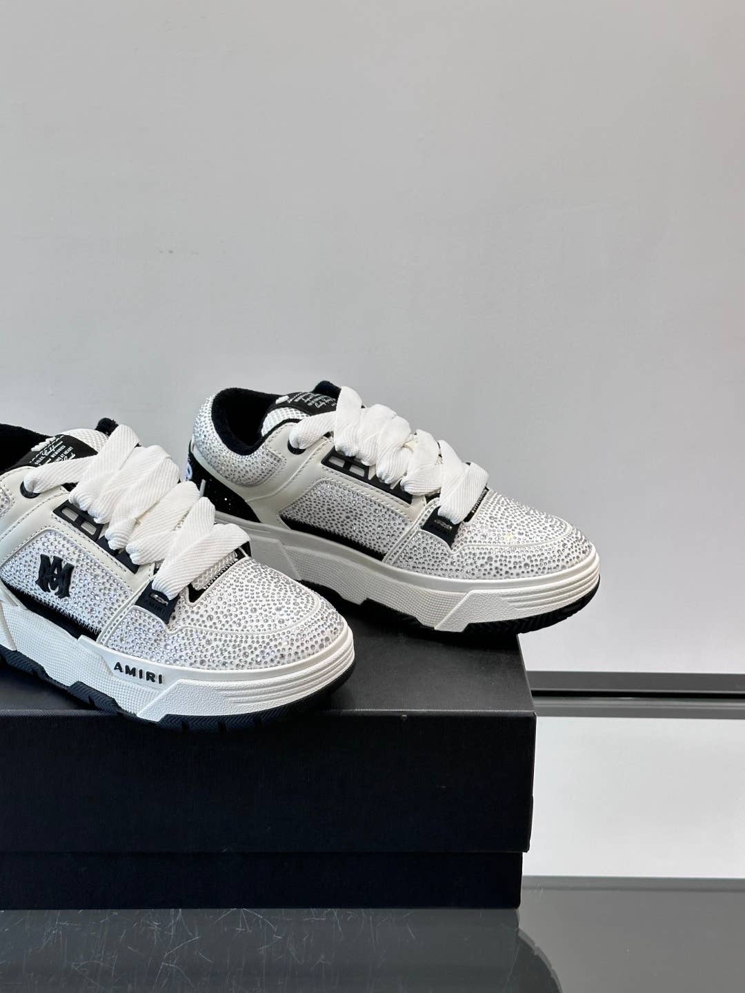 Black Crystal MA-1 Sneakers