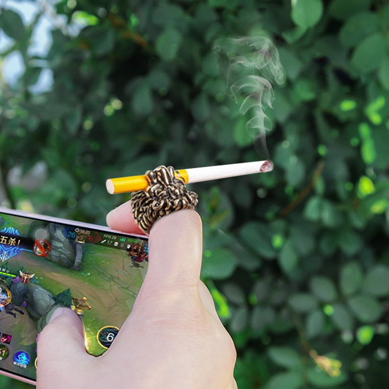 Alpha Finger Ring Gadgets for Men Smoking Pipe Smoking