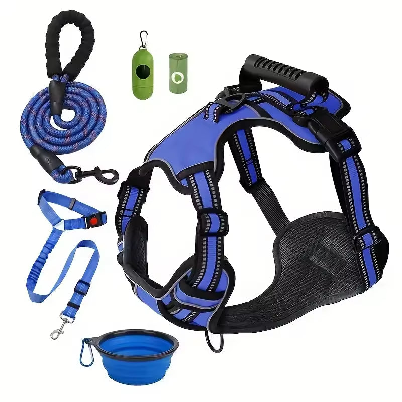Tactical Service Dog Harness Strap Set,