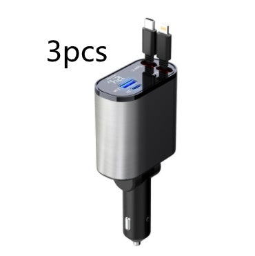 Metal Car Charger 100W Super Fast Charging Car Cigarette