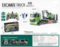 Flat Truck Transport Trailer Excavator