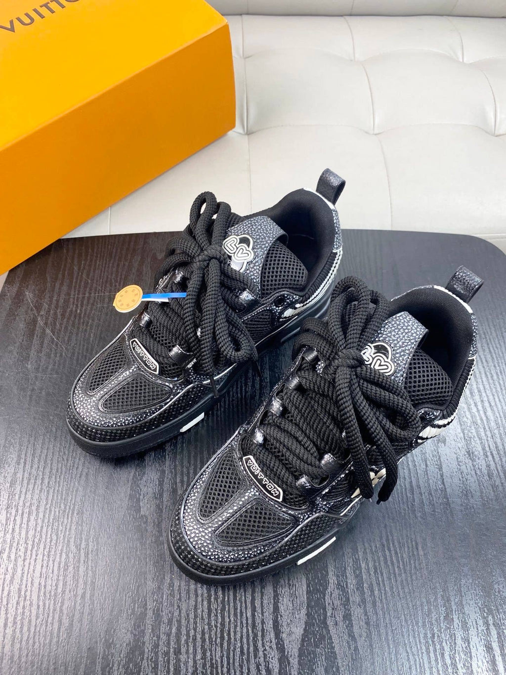 LV Skate sneakers in a black and white colorway