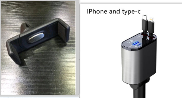 Metal Car Charger 100W Super Fast Charging Car Cigarette