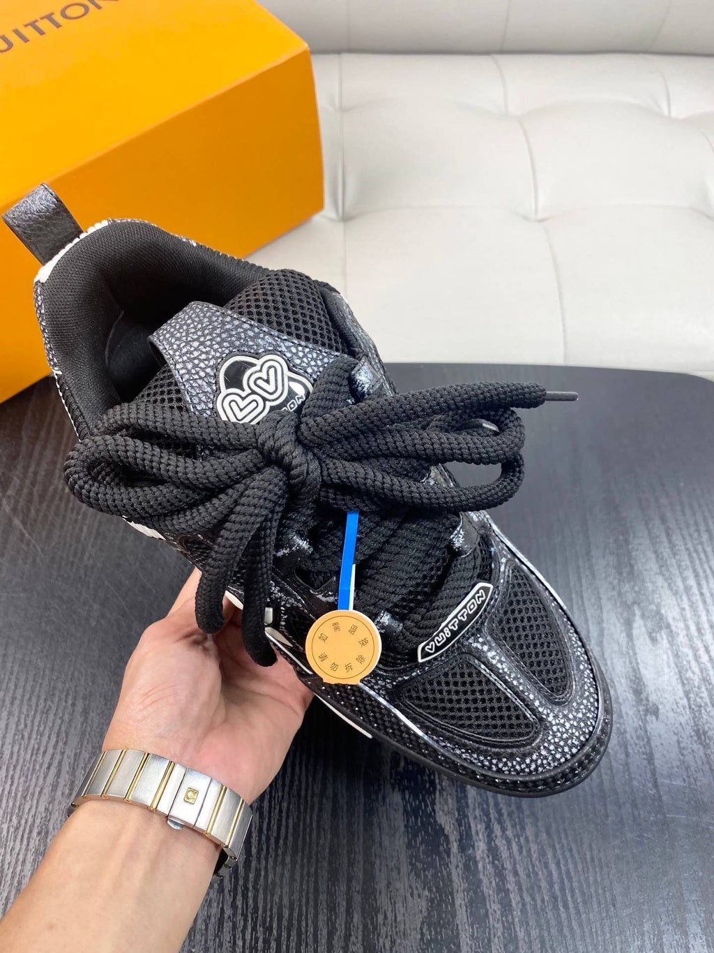 LV Skate sneakers in a black and white colorway