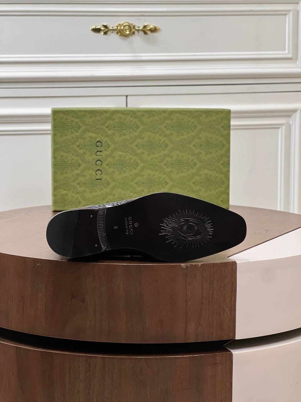 black crocodile leather loafers