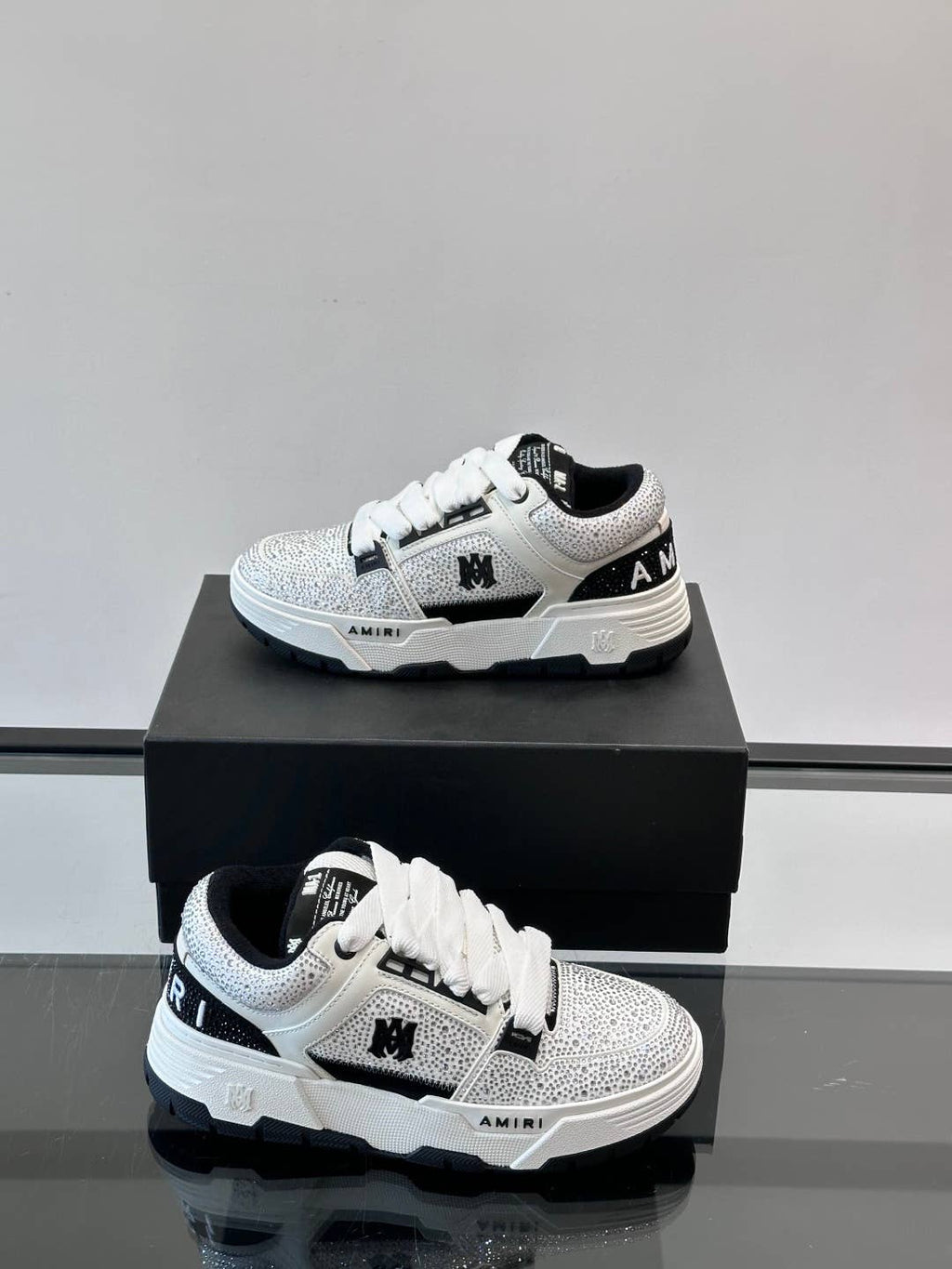 Black Crystal MA-1 Sneakers