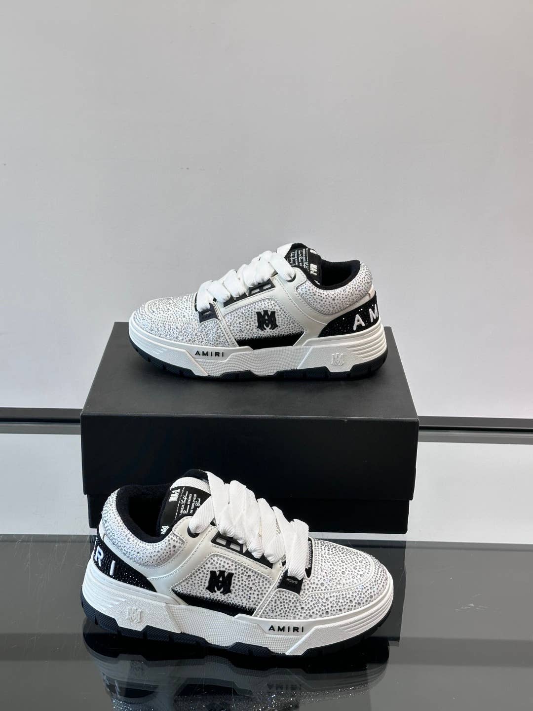 Black Crystal MA-1 Sneakers