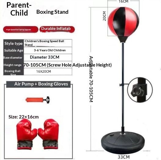 ALPHAS Casual Boxing Glove Sandbag Speed Ball Toy