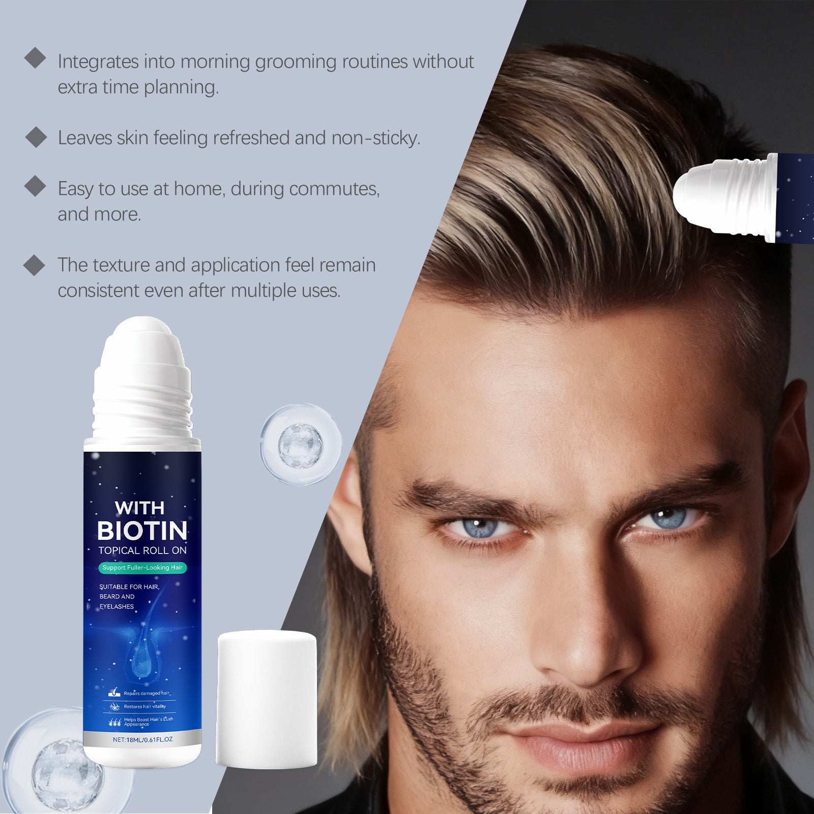 Mens Hair Care Roll-on