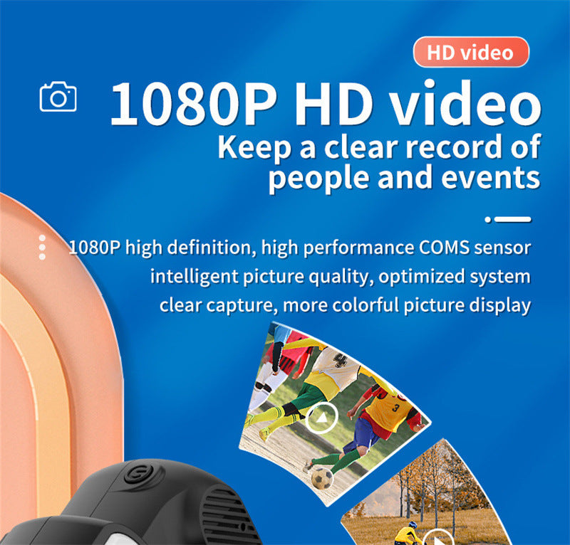 Retro Mini Camera With Screen Indoor Home Outdoor 1080p hd