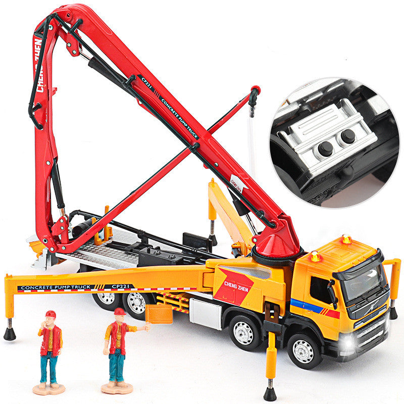 Cement Truck Toy Car Model Simulation Alloy Engineering