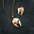 Classic Minimalist Hero Of Sparta Mask Pendant Necklace Man's