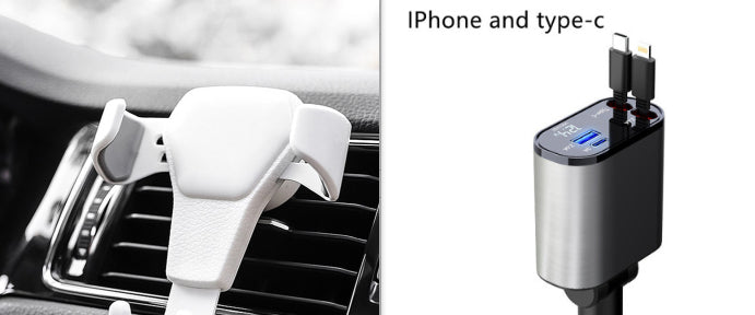 Metal Car Charger 100W Super Fast Charging Car Cigarette