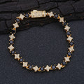 Mens 6mm Star Zircon Tennis Bracelet