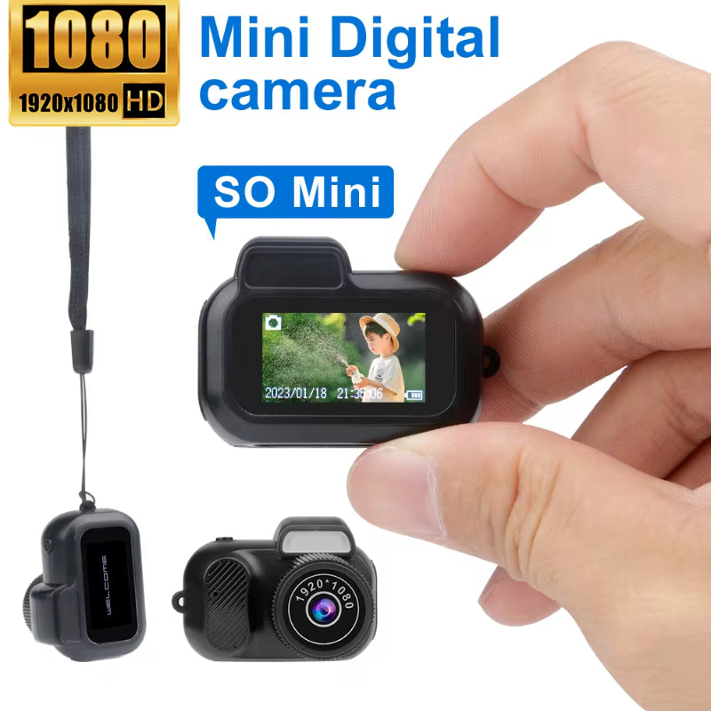Retro Mini Camera With Screen Indoor Home Outdoor 1080p hd