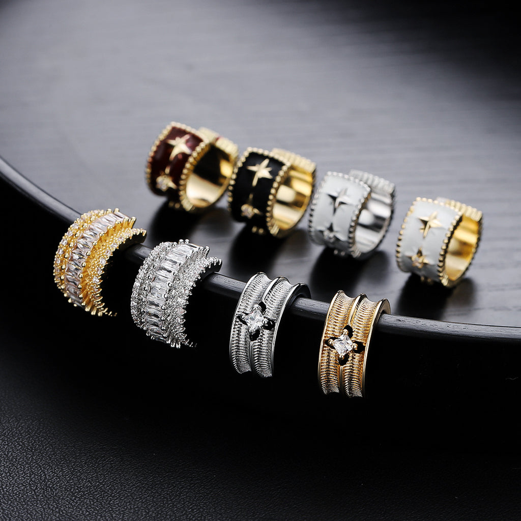 Mens High-end Versatile Star-motif Ear Clips