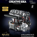 Car V8 Engine Model Building Block Toy