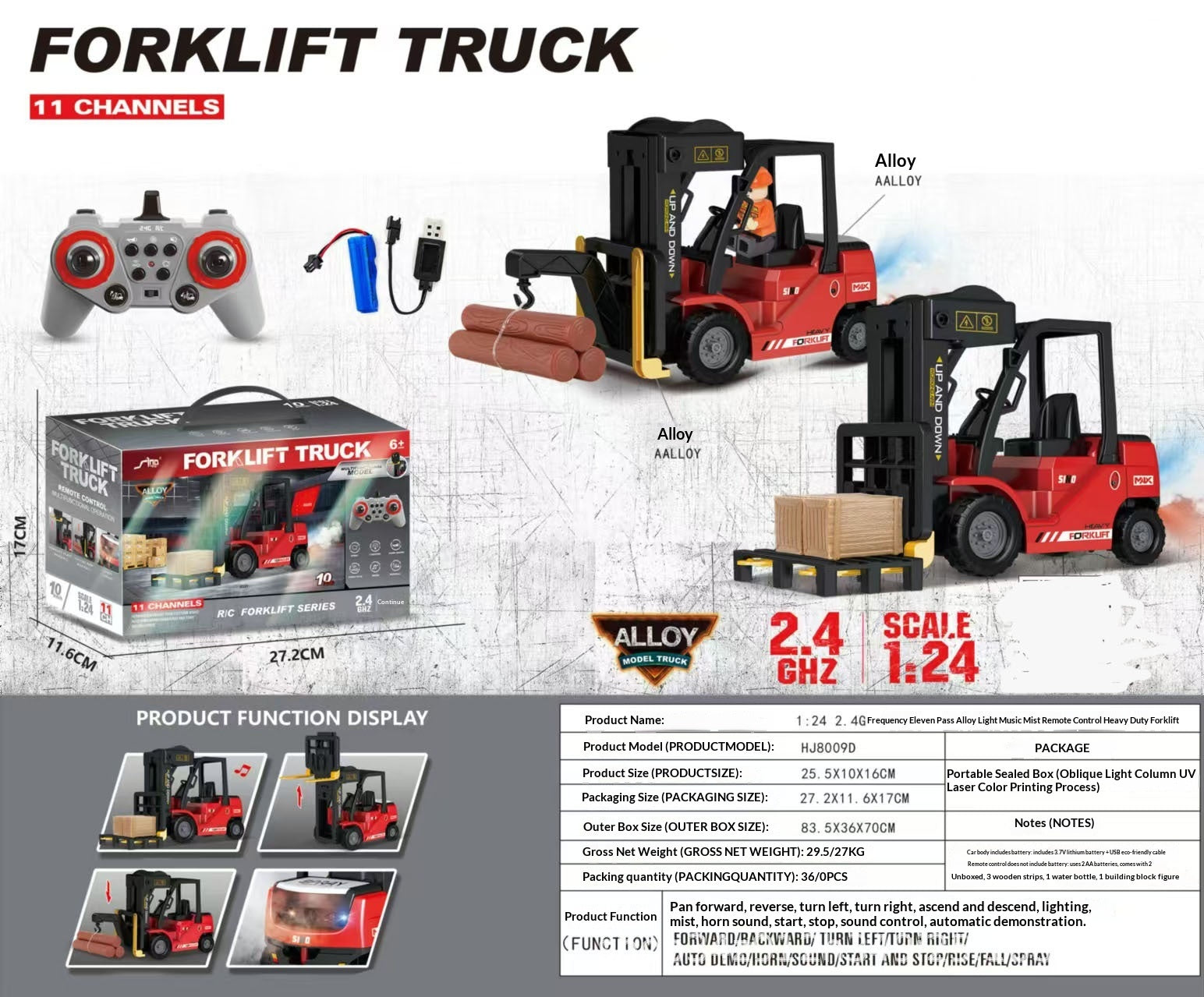 Flat Truck Transport Trailer Excavator