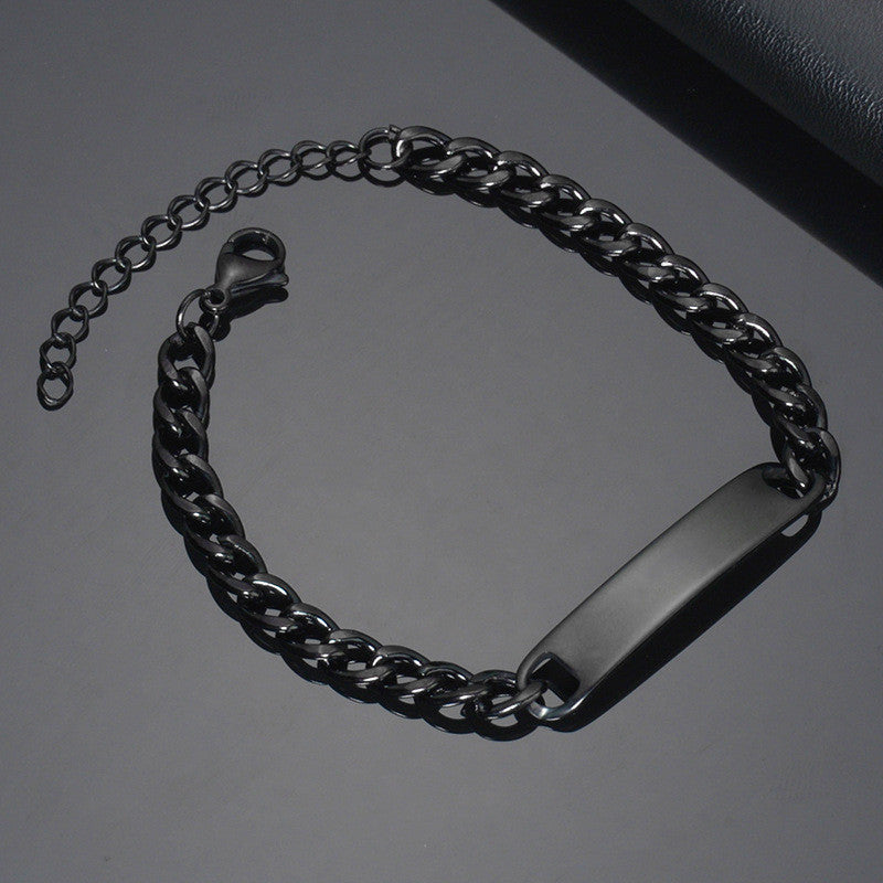 alpha Bracelet Engravable Stainless Steel Jewelry Gifts
