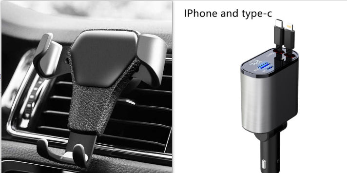 Metal Car Charger 100W Super Fast Charging Car Cigarette