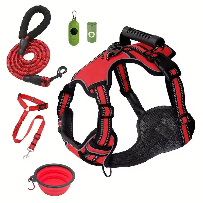 Tactical Service Dog Harness Strap Set,