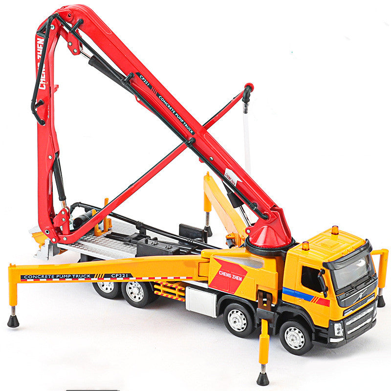 Cement Truck Toy Car Model Simulation Alloy Engineering
